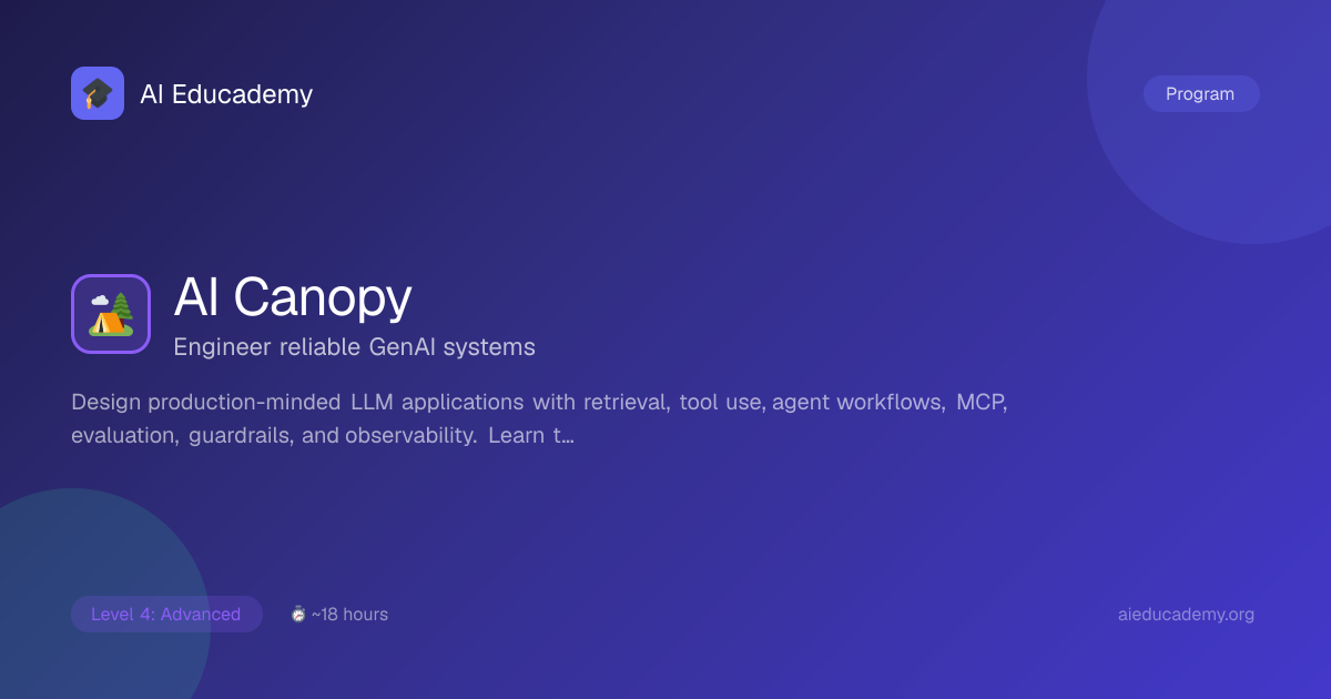 AI Canopy | AI Educademy
